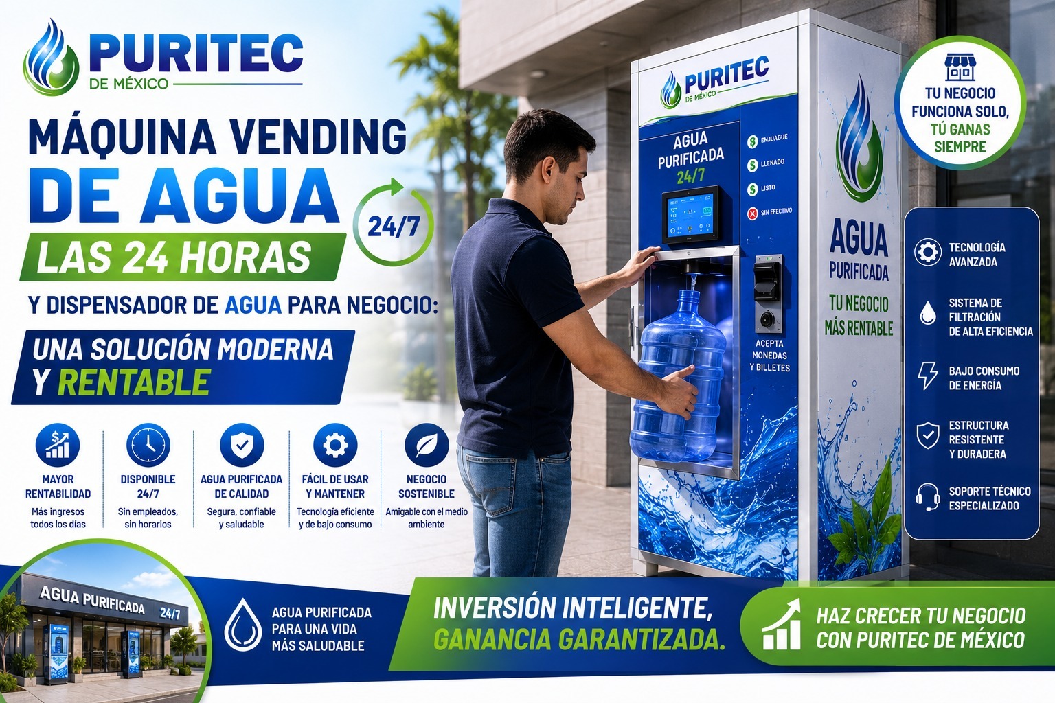 Filtro de Agua para Agua Sucia de la Casa y Vending para Relleno de Garrafones